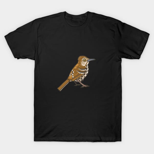 Brown Thrasher T-Shirt by Ginboy